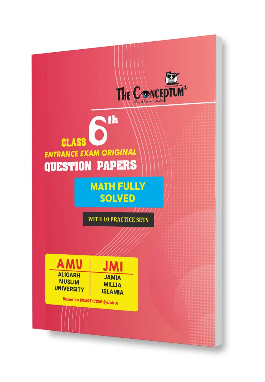 Class 6th Entrance Test Question Bank for AMU/JMI (Math Solved)